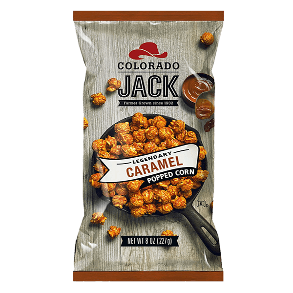 COLORADO JACK CARAMEL POPCORN 8.0OZ