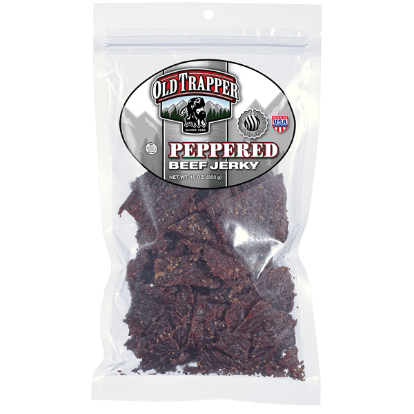 OLD TRAPPER JERKY PEPPERED 10OZ