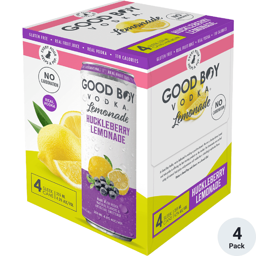 GOOD BOY HUCKLEBERRY LEMONADE 4PKC