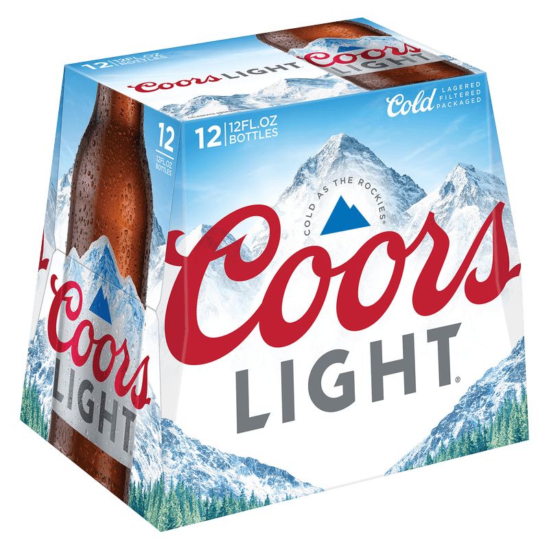 COORS LIGHT 12OZ BTLS 12PK