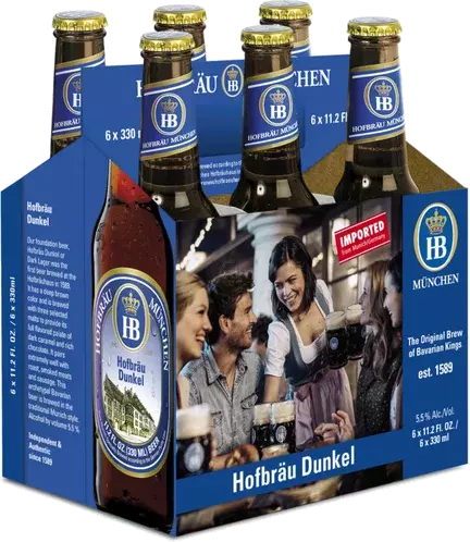 HOFBRAU MUNCHEN DUNKEL 11.2OZ BOTTLE 6PK